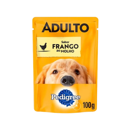 Racao pedigree molho adulto frango 100g