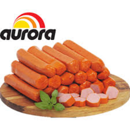 Salsicha aurora/nobre hotdog a granel ao kg