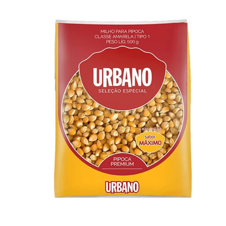 Milho para Pipoca Urbano Duro Tradicional 500g