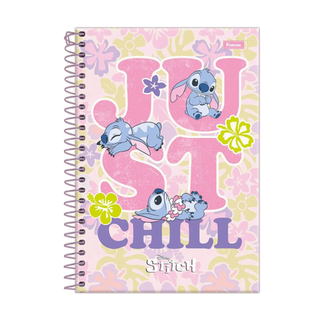 CADERNO ESPIRAL FORONI CD 80 FOLHAS STITICH 360-2