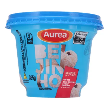 Sobremesa beijinho aurea pote 365g 360-0