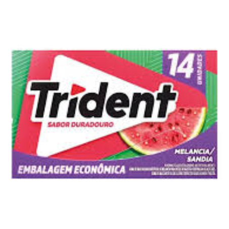Chicle trident 14s melancia un