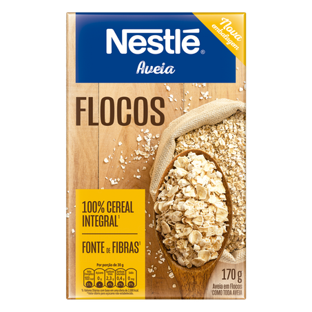 Aveia em flocos nestlé caixa 170g