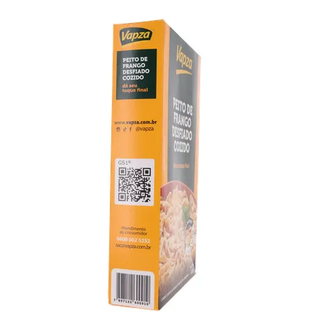 Peito de Frango Vapza Desfiado E Cozido Caixa 400G 360-29