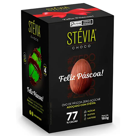 OVO DE PASCOA STEVIA CHOCO ZERO 77 160G