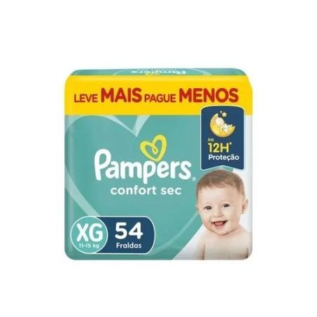 FRALDA PAMPERS COMFORTSEC BAG 54UN