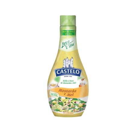 MOLHO CASTELO P/SALADA MOSTARDA COM MEL 236ML