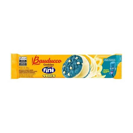 Biscoito Cookie Bauducco Framboesa Fini Tubes Pacote 96gr