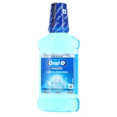 Enxaguatório Bucal Oral-b Menta Refrescante com Flúor Zero Álcool Frasco 250ml 360-1