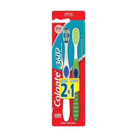 Pr.Escova de Dente Colgate 360 Lv2Pg1