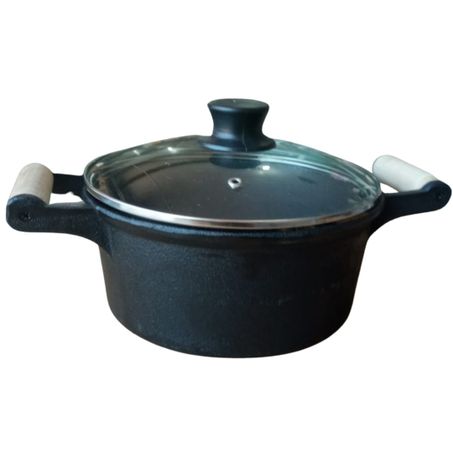 Belmar cacarola ferro tampa vidro n22