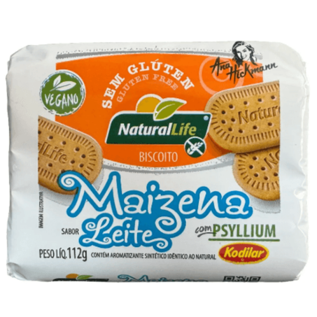 BISCOITO MAIZENA LEITE NATURAL LIFE 112G
