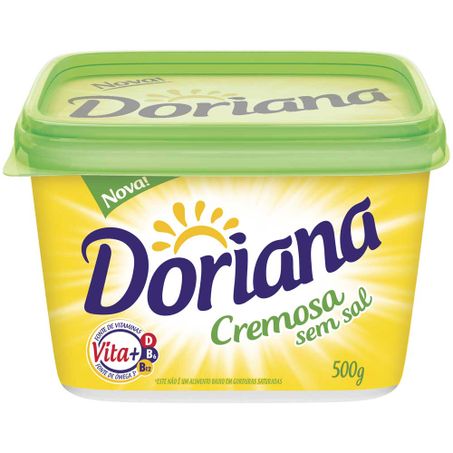 Margarina doriana cremosa sem sal 500g