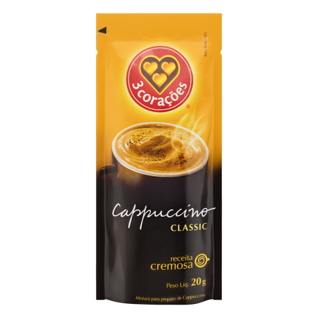 Capuccino classico 3 corações 20g sache