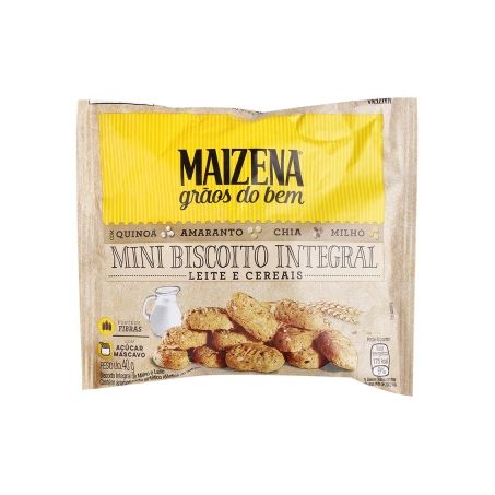 BISC.MAIZENA INTEGRAL 40GR LEITE CER.