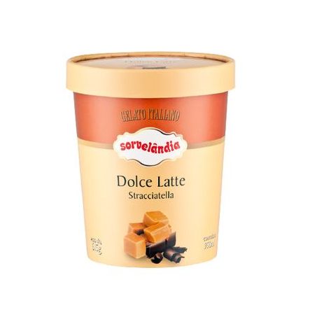 SORVETE SORVELANDIA GELATO ITALIANO DOLCE LATTE