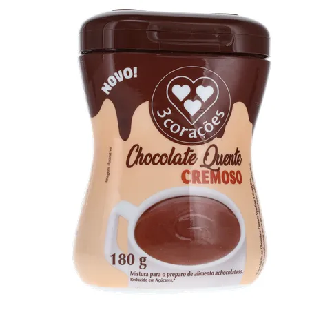 Achocolatado Pó Chocolate Quente 3 Corações Pt 180g 360-34