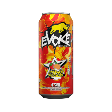 ENERGÉTICO EVOKE MORANGO/PÊSSEGO ZERO LATA 473ML