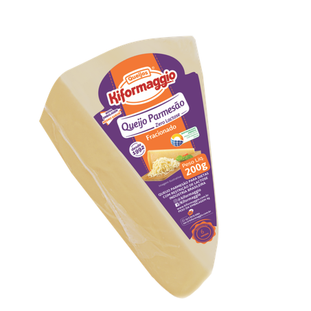 Queijo parmesão cunha zero kiformaggio 200g