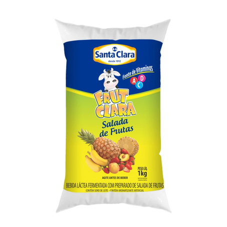 Bebida láctea santa clara salada de frutas 1l
