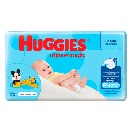 FRALDA HUGGIES TRIPLA MEGUINHA P 46UN