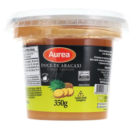 Doce fruta aurea abacaxi e maçã pote 350g 360-1