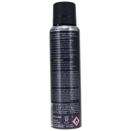 Antitranspirante Aerosol Nivea Men Deep Sport 72H Carvão Ativado Frasco Spray 150ml 360-21