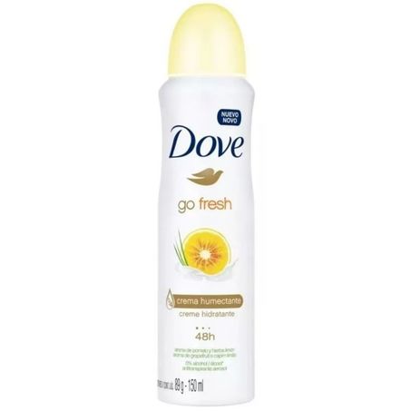 Desodorante aerosol dove fem go fresh pomelo 150ml
