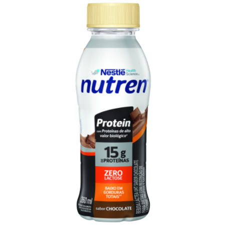 Bebida Láctea Nestlé Nutren Zero Lactose Chocolate 260ml 
 