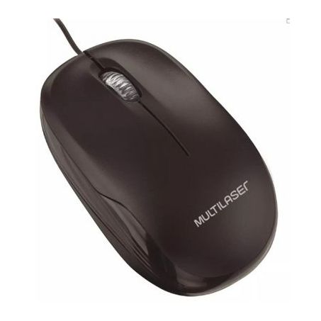 MOUSE C/ FIO USB MO255 PRETO MULTILASER