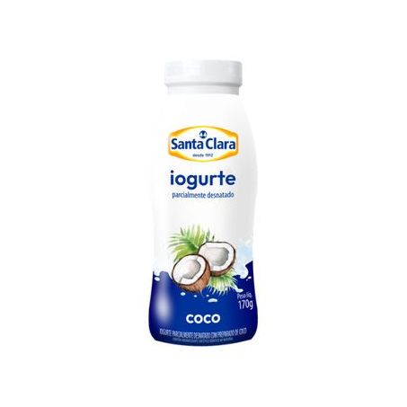 Iogurte Santa Clara Coco Garrafa 170G