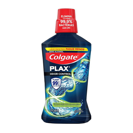 ENXAGUANTE BUCAL COLGATE PLAX ODOR CONTROL 500ML