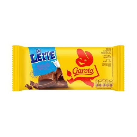 Chocolate Garoto Ao Leite 90G