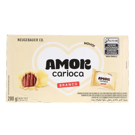 BOMBOM NEUGEBAUER AMOR CARIOCA BRANCO CAIXA 200G