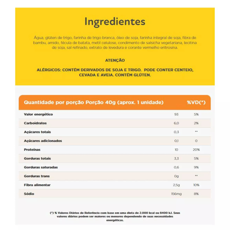 SALSICHA VEGETAL 820G  - SUPERBOM 360-1