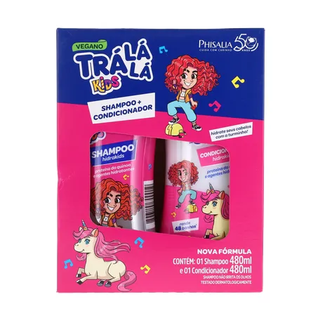 Kit Tra La La Kids Hidrakids Shampoo Condicionador Kit 1UN 360-0