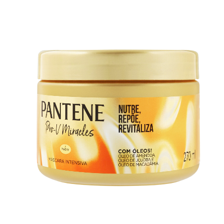 Máscara De Tratamento Pantene Nutre, Repõe, Revitaliza Pote 270ml 
  360-1