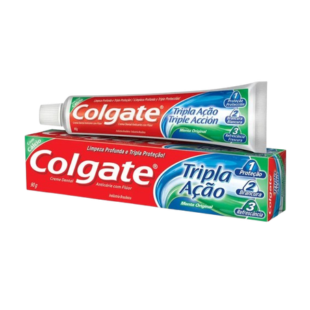 Creme dental colgate tripla ação menta original 90g