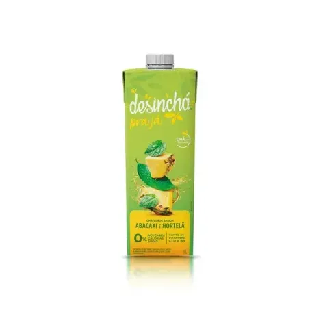 Chá Verde Abacaxi Hortelã Desincha 1L