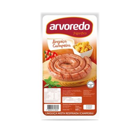 Linguica arvoredo campeira 800gr