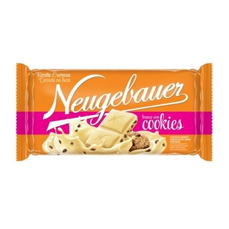 Barra de chocolate neugebauer 80g branco cookies