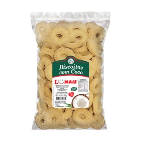 Biscoito lunã coco pacote 225g