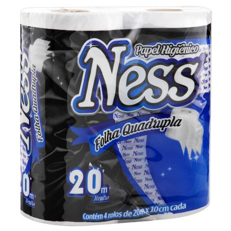 PAPEL HIG NESS 20M QUADRUPL NEUTRO 04UN 360-2