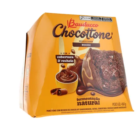 Panettone Bauducco Mousse de Chocolate Caixa 450gr 360-34