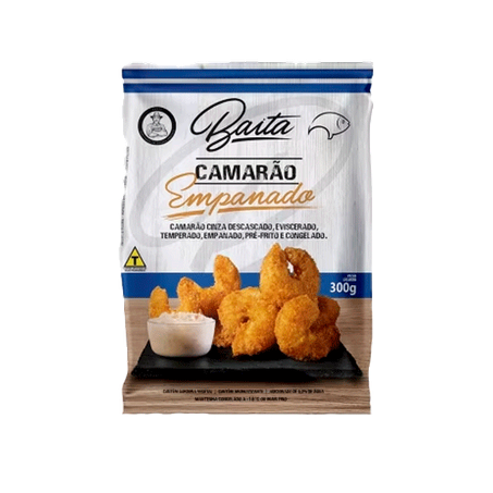 FRUMAR CAMARAO EMPANADO CONGELADO 300 G           