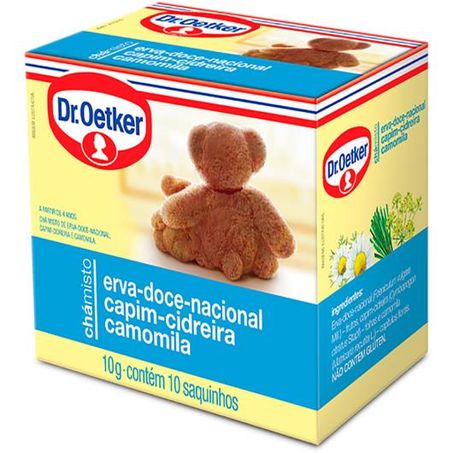 Chá dr.oetker erva doce, cidreira e camomila c/10 10g