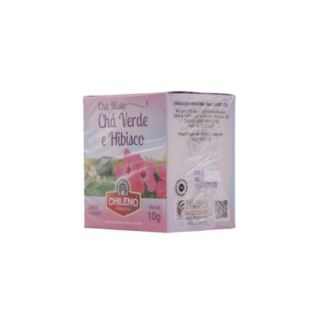 Chá Misto Chileno Chá Verde e Hibisco Caixa com 10un - 10gr 360-8