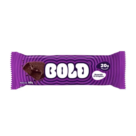 BARRA DE PROTEINA BROWNIE & CRISPIES 60G - BOLD