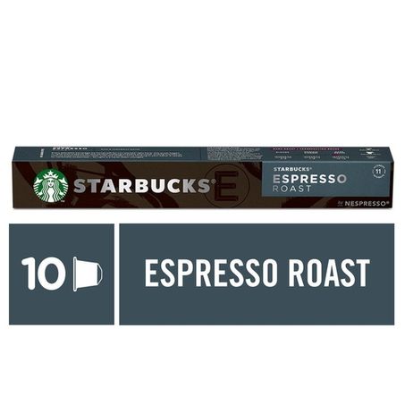 Café starbucks® expresso roast - nespresso (torra escura) em cápsulas - 10ud