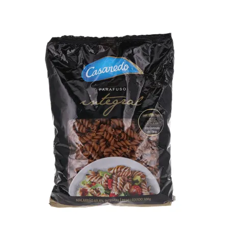 Massa casaredo integral paraf. 500g
